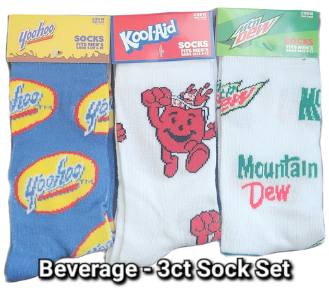 Beverages 3ct Sock Set