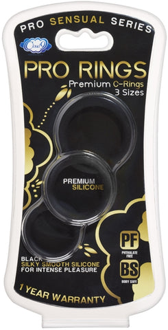 Cloud 9 - Pro Sensual Silicone Cock Ring - 3 Pack