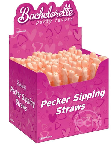 Pecker Sipping Straws - 12ct - Bulk