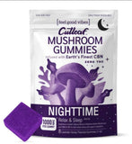 Cutleaf- Night Time - Mushroom Gummies - Zero THC