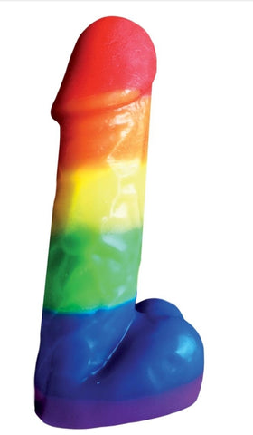 Rainbow Pecker Party Candle 7.5 Inch