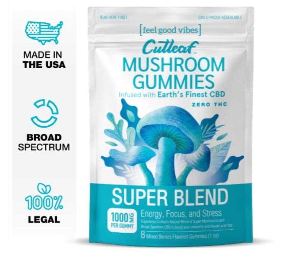 Cutleaf- Super Blend - Mushroom Gummies - Zero THC – B.B. USA Online Store