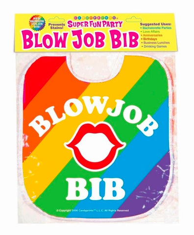 Blow Job Bib - Rainbow