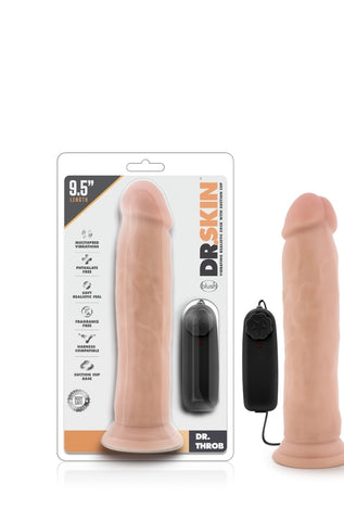 DR.SKIN - Dr. Throb - Vibrating 9.5in Dong - B.B. USA Online Store