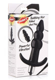 Frisky - Bubbling Noir - ribbed Anal Plug - B.B. USA Online Store