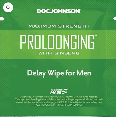 Doc Johnson - Prolong - 1ct - Wipe