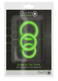 Ouch! 3pc Cring Set - Glow In Dark